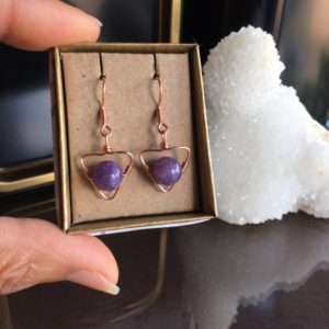 Shop Lepidolite Earrings! Lepidolite Earrings, Lepidolite Jewellery, Lepidolite Gifts | Natural genuine Lepidolite earrings. Buy crystal jewelry, handmade handcrafted artisan jewelry for women.  Unique handmade gift ideas. #jewelry #beadedearrings #beadedjewelry #gift #shopping #handmadejewelry #fashion #style #product #earrings #affiliate #ad