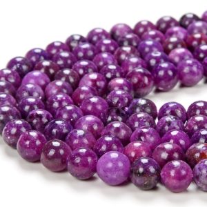 Shop Lepidolite Round Beads! 8MM Lepidolite Gemstone Grade AAA Round Loose Beads BULK LOT 1,2,6,12 and 50 (D170) | Natural genuine round Lepidolite beads for beading and jewelry making.  #jewelry #beads #beadedjewelry #diyjewelry #jewelrymaking #beadstore #beading #affiliate #ad