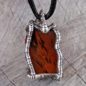 Shop Mahogany Obsidian Pendants! men necklace, men pendant, obsidian necklace raw mens necklace, brown necklace, mahogany obsidian rustic necklace, healing stone, ancient | Natural genuine Mahogany Obsidian pendants. Buy handcrafted artisan men's jewelry, gifts for men.  Unique handmade mens fashion accessories. #jewelry #beadedpendants #beadedjewelry #shopping #gift #handmadejewelry #pendants #affiliate #ad