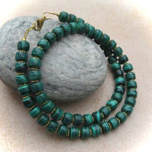Shop Malachite Necklaces! Malachite Necklace,Gemstone Necklace,Stone Necklace,Green Necklace | Natural genuine Malachite necklaces. Buy crystal jewelry, handmade handcrafted artisan jewelry for women.  Unique handmade gift ideas. #jewelry #beadednecklaces #beadedjewelry #gift #shopping #handmadejewelry #fashion #style #product #necklaces #affiliate #ad