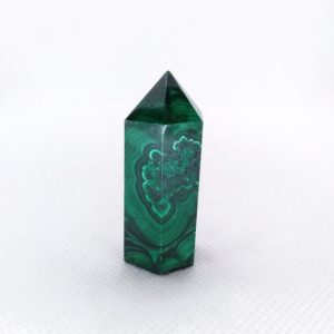 Shop Malachite Points & Wands! Malachite, 1 7/8", point, tower, high grade, display, specimen, mineral, rock, green, #R-2806 | Natural genuine stones & crystals in various shapes & sizes. Buy raw cut, tumbled, or polished gemstones for making jewelry or crystal healing energy vibration raising reiki stones. #crystals #gemstones #crystalhealing #crystalsandgemstones #energyhealing #affiliate #ad