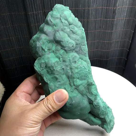 3.27lb Natural Botryoidal Malachite Mineral Specimen,top Quality Raw Green Malachite Cluster,rough Malachite,wife Happiness,christmas Gift