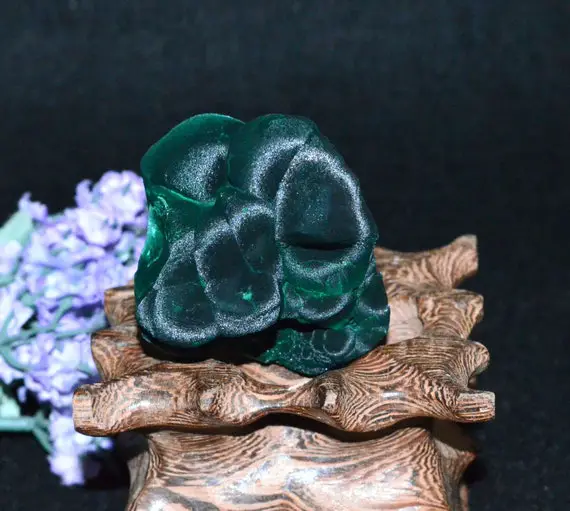 Natural Raw Green Malachite,velvet Malachite Stone,healing Crystals,chakra Malachite,155g,like Flowers,jewelry Making