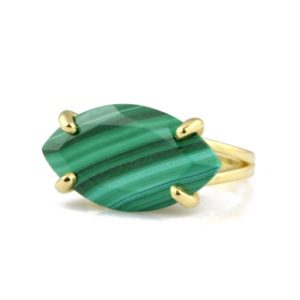 Shop Malachite Rings! Earth Natural Malachite Ring · Marquise Ring · Gemstone Ring · Wide Stone Ring · Custom Engraved Ring · Gold Ring · Gold Malachite Ring | Natural genuine Malachite rings, simple unique handcrafted gemstone rings. #rings #jewelry #shopping #gift #handmade #fashion #style #affiliate #ad