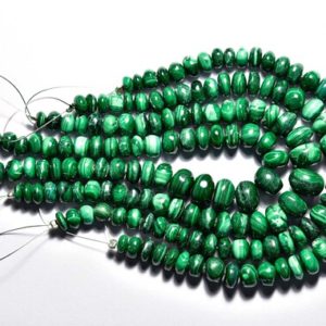 Shop Malachite Rondelle Beads! Malachite  Rondelle Beads – 7.5 inches – Natural Malachite Smooth Rondelles,Wholesale Price,Size is 6-9mm #043 | Natural genuine rondelle Malachite beads for beading and jewelry making.  #jewelry #beads #beadedjewelry #diyjewelry #jewelrymaking #beadstore #beading #affiliate #ad