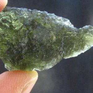 Shop Moldavite Stones & Crystals! Rare Moldavite Tektite Raw Piece From Czech Republic – 1.4" – 5.4 Grams | Natural genuine stones & crystals in various shapes & sizes. Buy raw cut, tumbled, or polished gemstones for making jewelry or crystal healing energy vibration raising reiki stones. #crystals #gemstones #crystalhealing #crystalsandgemstones #energyhealing #affiliate #ad