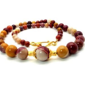Shop Mookaite Jasper Necklaces! Mookaite Jasper Necklace – Colorful Mookaite Jasper Graduated Necklace – Women’s Rainbow Jasper Necklace | Natural genuine Mookaite Jasper necklaces. Buy crystal jewelry, handmade handcrafted artisan jewelry for women.  Unique handmade gift ideas. #jewelry #beadednecklaces #beadedjewelry #gift #shopping #handmadejewelry #fashion #style #product #necklaces #affiliate #ad
