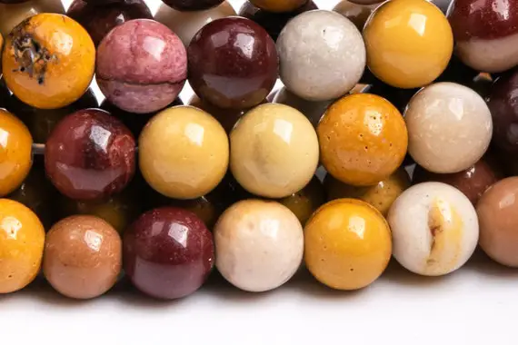 Genuine Natural Mookaite Gemstone Beads 4mm Round Aaa Quality Loose Beads (100098)