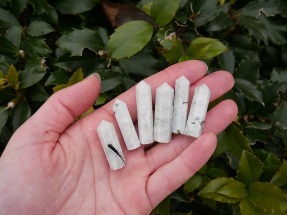 White Moonstone Points - Crystal Points