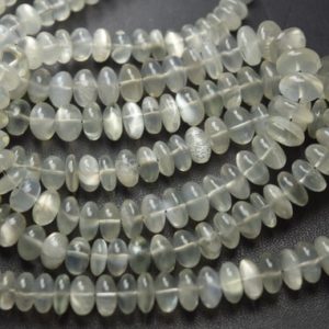Shop Moonstone Rondelle Beads! 7 Inches Strand, natural Grey Moonstone Smooth Rondelles, 7-9mm Approx. | Natural genuine rondelle Moonstone beads for beading and jewelry making.  #jewelry #beads #beadedjewelry #diyjewelry #jewelrymaking #beadstore #beading #affiliate #ad