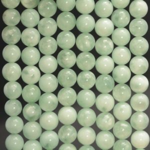Shop Moonstone Round Beads! 6mm Genuine Natural Green Moonstone Gemstone Grade AAA Round Beads 7.5 inch Half Strand (80007647 H-A252) | Natural genuine round Moonstone beads for beading and jewelry making.  #jewelry #beads #beadedjewelry #diyjewelry #jewelrymaking #beadstore #beading #affiliate #ad