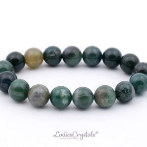 Shop Moss Agate Bracelets! Green Moss Agate Bracelet, Green Moss Agate Bracelet 10 mm Beads, Moss Agate, Bracelets, Metaphysical Crystals, Gifts, Crystals, Gemstones | Natural genuine Moss Agate bracelets. Buy crystal jewelry, handmade handcrafted artisan jewelry for women.  Unique handmade gift ideas. #jewelry #beadedbracelets #beadedjewelry #gift #shopping #handmadejewelry #fashion #style #product #bracelets #affiliate #ad