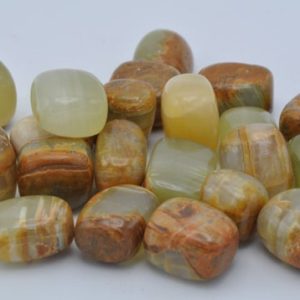 Shop Tumbled Onyx Crystals & Pocket Stones! Green Banded Onyx Tumbled Stones | Green Banded Onyx Tumbled Rocks | Tumbled Crystals | Healing Crystals & Stones | Stress Reliever | Natural genuine stones & crystals in various shapes & sizes. Buy raw cut, tumbled, or polished gemstones for making jewelry or crystal healing energy vibration raising reiki stones. #crystals #gemstones #crystalhealing #crystalsandgemstones #energyhealing #affiliate #ad