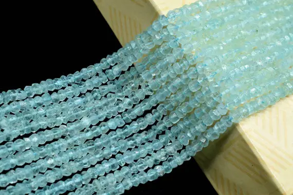 Natural Apatite Faceted Rondelle Beads,apatite Beads,apatite Rondelle Beads,apatite Strand,beads For Jewelry,genuine Natural Faceted Strand