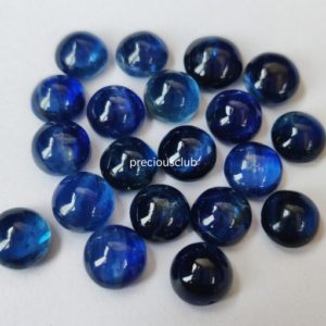 Shop Kyanite Cabochons! Natural Blue Kyanite 8mm Round Cabochon AAA Quality – Loose Kyanite Cabochon AAA Quality | Natural genuine stones & crystals in various shapes & sizes. Buy raw cut, tumbled, or polished gemstones for making jewelry or crystal healing energy vibration raising reiki stones. #crystals #gemstones #crystalhealing #crystalsandgemstones #energyhealing #affiliate #ad