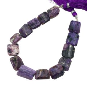 Shop Charoite Faceted Beads! Natural Charoite Faceted Tumble Shape Beads Briolette ,AAA Quality Charoite Beads ! Charoite Cut Gemstone Beads , Jewelry Making , BBI1570 | Natural genuine faceted Charoite beads for beading and jewelry making.  #jewelry #beads #beadedjewelry #diyjewelry #jewelrymaking #beadstore #beading #affiliate #ad