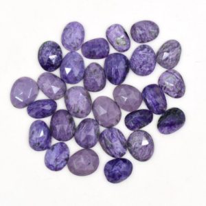 Shop Charoite Cabochons! Natural Charoite Freeform Rose Cuts Stones, 8x10mm to 9x11mm Loose Stones, Rose Cut Jewelry Making , Charoite Free Form Beads, Price Per Set | Natural genuine stones & crystals in various shapes & sizes. Buy raw cut, tumbled, or polished gemstones for making jewelry or crystal healing energy vibration raising reiki stones. #crystals #gemstones #crystalhealing #crystalsandgemstones #energyhealing #affiliate #ad