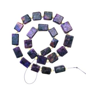 Shop Charoite Faceted Beads! Natural Charoite Gemstone,Faceted Square/Rectangle Shape Briolette Beads,Size 8×13-12×18 MM AAA Quality Making Beautiful Jewelry Wholesale | Natural genuine faceted Charoite beads for beading and jewelry making.  #jewelry #beads #beadedjewelry #diyjewelry #jewelrymaking #beadstore #beading #affiliate #ad