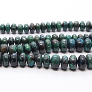 Shop Chrysocolla Rondelle Beads! 100% Natural Smooth Rondelle Chrysocolla Gemstone Beads, Chrysocolla Plain Rondelle Shape Beads, Shaded Chrysocolla, Jewelry Making beads | Natural genuine rondelle Chrysocolla beads for beading and jewelry making.  #jewelry #beads #beadedjewelry #diyjewelry #jewelrymaking #beadstore #beading #affiliate #ad