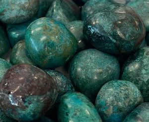 Shop Tumbled Chrysocolla Crystals & Pocket Stones! Natural Chrysocolla (tumbled) | Natural genuine stones & crystals in various shapes & sizes. Buy raw cut, tumbled, or polished gemstones for making jewelry or crystal healing energy vibration raising reiki stones. #crystals #gemstones #crystalhealing #crystalsandgemstones #energyhealing #affiliate #ad