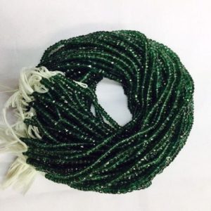 Shop Apatite Rondelle Beads! Natural Faceted Green Apatite Rondelle Beads 4-5mm Loose Gemstone Beads 14 Inch Strand Top Quality Wholesale Price | Natural genuine rondelle Apatite beads for beading and jewelry making.  #jewelry #beads #beadedjewelry #diyjewelry #jewelrymaking #beadstore #beading #affiliate #ad