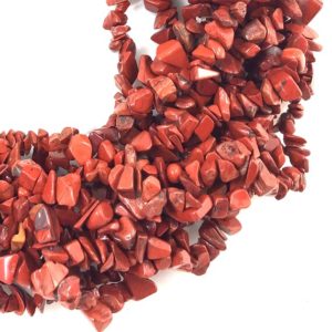 Red Jasper Chip Bead Assorted 32" Stones Full Strand Irregular Nugget Freeform Small Natural Gemstone Crystal Chips Beads Necklace | Natural genuine chip Red Jasper beads for beading and jewelry making.  #jewelry #beads #beadedjewelry #diyjewelry #jewelrymaking #beadstore #beading #affiliate #ad