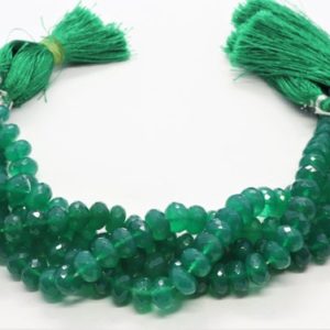 Shop Onyx Rondelle Beads! Natural Green Onyx Faceted Rondelle Beads, 8-8.5 MM Green Onyx Gemstone Beads, 8 inch AAA Faceted Green Onyx Rondelle Beads For Jewelry | Natural genuine rondelle Onyx beads for beading and jewelry making.  #jewelry #beads #beadedjewelry #diyjewelry #jewelrymaking #beadstore #beading #affiliate #ad