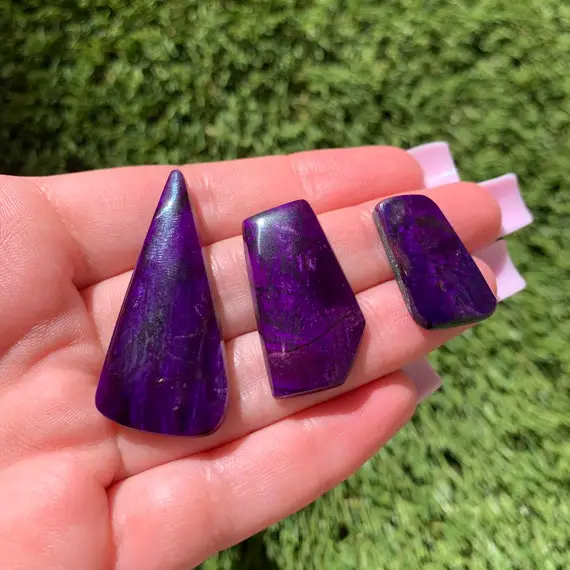 Natural High Grade Sugilite Cabochons - Individual Choose A Stone Purple Sugilite For Handmade Jewelry Native American Jewelry