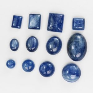 Shop Kyanite Cabochons! Natural kyanite cabochon gemstone beads, blue 8-12mm round cabs, 8-18mm oval, 8-12mm rectangle cabs | Natural genuine stones & crystals in various shapes & sizes. Buy raw cut, tumbled, or polished gemstones for making jewelry or crystal healing energy vibration raising reiki stones. #crystals #gemstones #crystalhealing #crystalsandgemstones #energyhealing #affiliate #ad