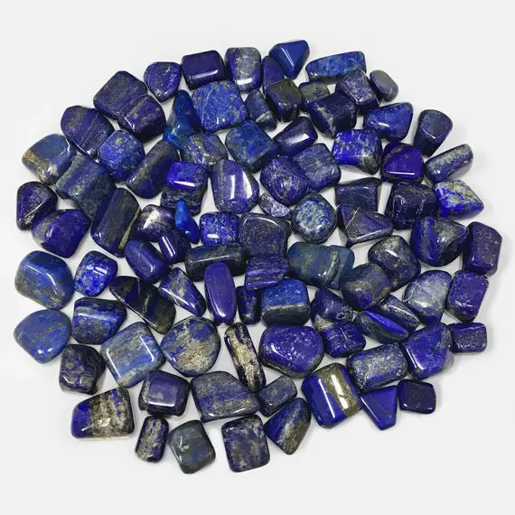 Natural Lapis Lazuli Tumbled Stones, Lapis Lazuli Gemstone, Lapis Lazuli Crystal, Tumbled Lapis Lazuli (select Quantity) _rts002-1lb