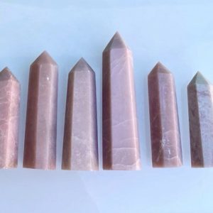 Shop Opal Points & Wands! Natural Pink Opal Wand crystal semiprecious reiki healing | Natural genuine stones & crystals in various shapes & sizes. Buy raw cut, tumbled, or polished gemstones for making jewelry or crystal healing energy vibration raising reiki stones. #crystals #gemstones #crystalhealing #crystalsandgemstones #energyhealing #affiliate #ad
