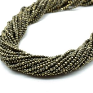 Shop Pyrite Rondelle Beads! Natural Pyrite Faceted 2mm To 2.5mm Rondelle Shape bead Strand,Semi Precious beads,Small rondlle beads,Pyrite Gemstone beads,Jewelry making | Natural genuine rondelle Pyrite beads for beading and jewelry making.  #jewelry #beads #beadedjewelry #diyjewelry #jewelrymaking #beadstore #beading #affiliate #ad