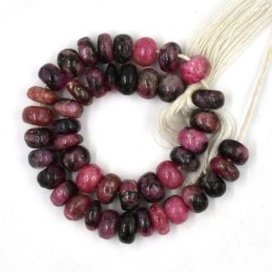 Shop Rhodonite Rondelle Beads! Natural Rhodonite Smooth Rondelle Beads, 7 mm to 7.5 mm, Rondelle Beads, Rhodonite Rondelle Jewelry Making Beads, Price Per Set | Natural genuine rondelle Rhodonite beads for beading and jewelry making.  #jewelry #beads #beadedjewelry #diyjewelry #jewelrymaking #beadstore #beading #affiliate #ad