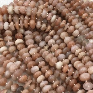 Shop Sunstone Rondelle Beads! Natural Sunstone Rondelle Beads ,5-8mm Peach Sunstone Gemstone 15.5 Inch Strand,Hole Approx 0.8mm | Natural genuine rondelle Sunstone beads for beading and jewelry making.  #jewelry #beads #beadedjewelry #diyjewelry #jewelrymaking #beadstore #beading #affiliate #ad