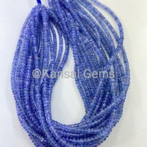Shop Tanzanite Rondelle Beads! Natural Tanzanite Plain Smooth Rondelle, Tanzanite Smooth Beads, Tanzanite Plain Beads, Tanzanite Beads, Tanzanite Rondelle Beads, AAA Beads | Natural genuine rondelle Tanzanite beads for beading and jewelry making.  #jewelry #beads #beadedjewelry #diyjewelry #jewelrymaking #beadstore #beading #affiliate #ad