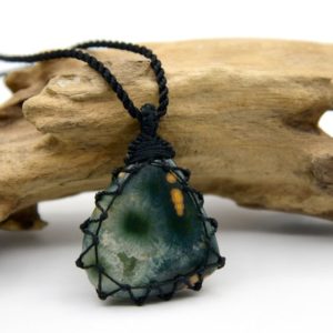 Shop Ocean Jasper Pendants! Ocean Jasper Pendant, Natural Stone Jewelry, Hippie Men's / Women's Necklace With Stone, Hippie Birthday Gift for Her / Him | Natural genuine Ocean Jasper pendants. Buy crystal jewelry, handmade handcrafted artisan jewelry for women.  Unique handmade gift ideas. #jewelry #beadedpendants #beadedjewelry #gift #shopping #handmadejewelry #fashion #style #product #pendants #affiliate #ad