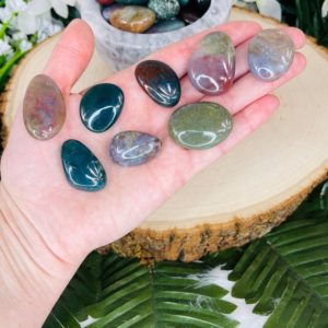 Shop Ocean Jasper Stones & Crystals! Ocean Jasper Tumble | Jasper Tumble | 0.5 – 1.5 inch | Natural genuine stones & crystals in various shapes & sizes. Buy raw cut, tumbled, or polished gemstones for making jewelry or crystal healing energy vibration raising reiki stones. #crystals #gemstones #crystalhealing #crystalsandgemstones #energyhealing #affiliate #ad