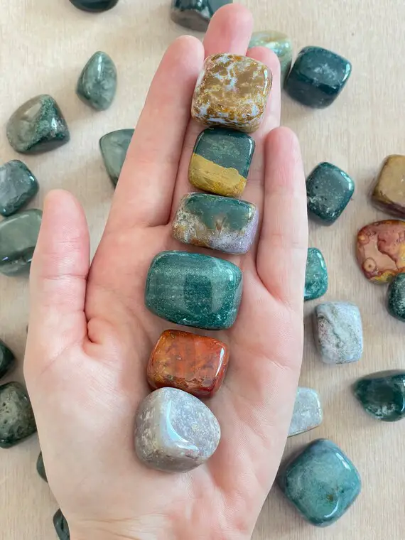Ocean Jasper Tumble Stone | Ocean Jasper Crystal | Authentic Gemstone