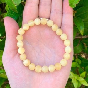One 8mm Matte Orange Calcite Round Beaded Bracelet, Orange Calcite Jewelry, Orange Calcite Bracelet, Matte Bracelet, Creativity Bracelet | Natural genuine Orange Calcite bracelets. Buy crystal jewelry, handmade handcrafted artisan jewelry for women.  Unique handmade gift ideas. #jewelry #beadedbracelets #beadedjewelry #gift #shopping #handmadejewelry #fashion #style #product #bracelets #affiliate #ad
