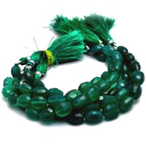 Shop Onyx Faceted Beads! AAA Green Onyx 10x12mm Oval Faceted Beads | 5inch Strand | Natural Green Onyx Semi Precious Faceted Oval Gemstone Beads for Jewelry Making | | Natural genuine faceted Onyx beads for beading and jewelry making.  #jewelry #beads #beadedjewelry #diyjewelry #jewelrymaking #beadstore #beading #affiliate #ad