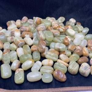 Shop Tumbled Onyx Crystals & Pocket Stones! Green Onyx tumbles stone, Green banded onyx palmstone,Green Onyx Tumbled ,Green onyx pocket stone, banded onyx healing crystals, | Natural genuine stones & crystals in various shapes & sizes. Buy raw cut, tumbled, or polished gemstones for making jewelry or crystal healing energy vibration raising reiki stones. #crystals #gemstones #crystalhealing #crystalsandgemstones #energyhealing #affiliate #ad