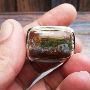 Shop Petrified Wood Rings! Opalized Petrified Wood Ring | Natural genuine Petrified Wood rings, simple unique handcrafted gemstone rings. #rings #jewelry #shopping #gift #handmade #fashion #style #affiliate #ad