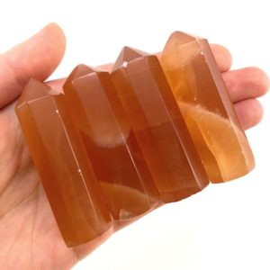 Shop Orange Calcite Points & Wands! Honey Calcite Point, orange calcite tower, crystal point, honey calcite crystal | Natural genuine stones & crystals in various shapes & sizes. Buy raw cut, tumbled, or polished gemstones for making jewelry or crystal healing energy vibration raising reiki stones. #crystals #gemstones #crystalhealing #crystalsandgemstones #energyhealing #affiliate #ad