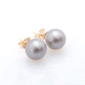 Shop Pearl Earrings! 9.5-10mm  Freshwater Pearl Studs (2 colors) | Natural genuine Pearl earrings. Buy crystal jewelry, handmade handcrafted artisan jewelry for women.  Unique handmade gift ideas. #jewelry #beadedearrings #beadedjewelry #gift #shopping #handmadejewelry #fashion #style #product #earrings #affiliate #ad