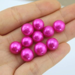Shop Pearl Bead Shapes! 5-10 PCS Loose Edison Pearl Beads, 9-12mm Hot Pink Pearls,Loose Pearls For Cage Pendants,No Hole Pearls For Earring,Wholesale Pearls-#11 | Natural genuine other-shape Pearl beads for beading and jewelry making.  #jewelry #beads #beadedjewelry #diyjewelry #jewelrymaking #beadstore #beading #affiliate #ad