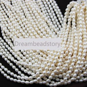 Shop Pearl Bead Shapes! High Luster 6-7mm 8-9mm White Rice Pearl Beads, Good Quality Loose Pearl Beads Supplier | Natural genuine other-shape Pearl beads for beading and jewelry making.  #jewelry #beads #beadedjewelry #diyjewelry #jewelrymaking #beadstore #beading #affiliate #ad