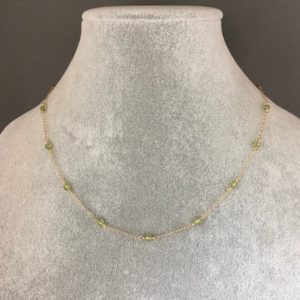 Shop Peridot Necklaces! Peridot and Gold Necklace – Green Gemstone Necklace – August Birthstone Jewelry – Gemstone Chain | Natural genuine Peridot necklaces. Buy crystal jewelry, handmade handcrafted artisan jewelry for women.  Unique handmade gift ideas. #jewelry #beadednecklaces #beadedjewelry #gift #shopping #handmadejewelry #fashion #style #product #necklaces #affiliate #ad
