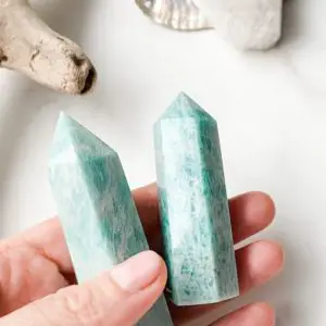 Shop Amazonite Points & Wands! Peru Amazonite Tower, Amazonite, Home Decor, Gemstones, Crystal Wand, For Her, For Mom, For Girlfriend | Natural genuine stones & crystals in various shapes & sizes. Buy raw cut, tumbled, or polished gemstones for making jewelry or crystal healing energy vibration raising reiki stones. #crystals #gemstones #crystalhealing #crystalsandgemstones #energyhealing #affiliate #ad