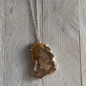 Shop Petrified Wood Necklaces! Petrified Wood Slice Necklace Petrified Wood Necklace Nature Necklace | Natural genuine Petrified Wood necklaces. Buy crystal jewelry, handmade handcrafted artisan jewelry for women.  Unique handmade gift ideas. #jewelry #beadednecklaces #beadedjewelry #gift #shopping #handmadejewelry #fashion #style #product #necklaces #affiliate #ad