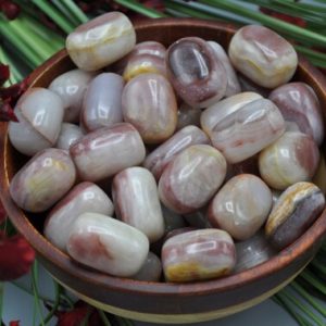 Pink Onyx Tumbled Stone, Banded Onyx Tumbled Crystal, Healing Crystals & Stones | Natural genuine stones & crystals in various shapes & sizes. Buy raw cut, tumbled, or polished gemstones for making jewelry or crystal healing energy vibration raising reiki stones. #crystals #gemstones #crystalhealing #crystalsandgemstones #energyhealing #affiliate #ad